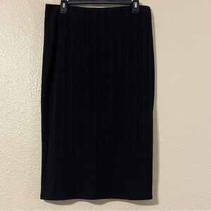 Jennifer Lopez L Black Ribbed Skirt